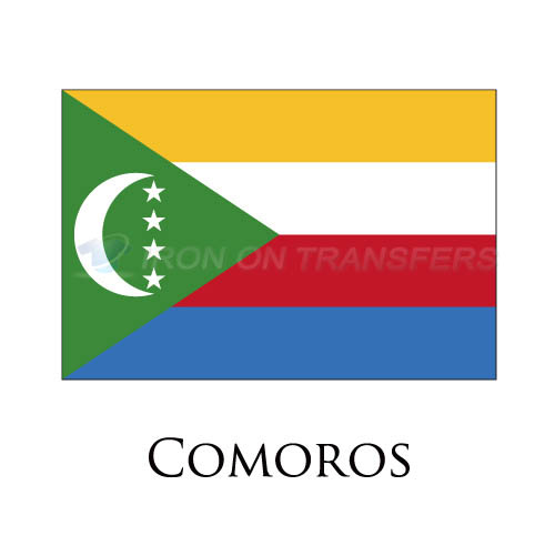 Comoros flag Iron-on Stickers (Heat Transfers)NO.1850